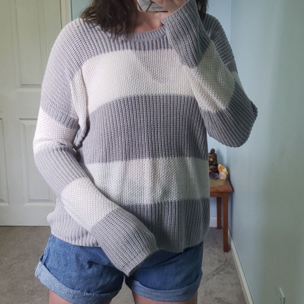 🌈 Slouchy Beachy Knit Sweater
